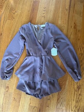 Altar’d State Brown Romper size Small